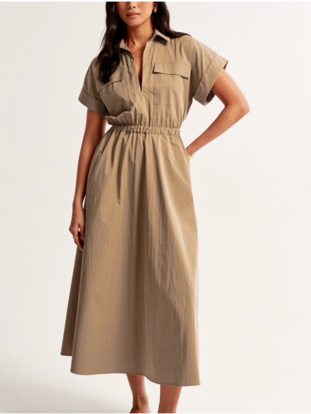 Abercrombie & Fitch utility shirt dress size XL NWT